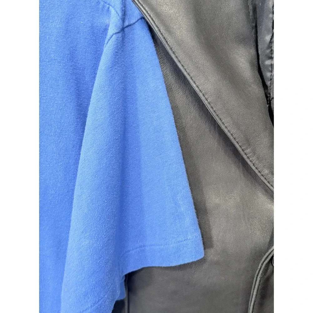 RARE Vintage RALPH Ralph Lauren Black Leather Blazer‎ Quiet Luxury Minimalist